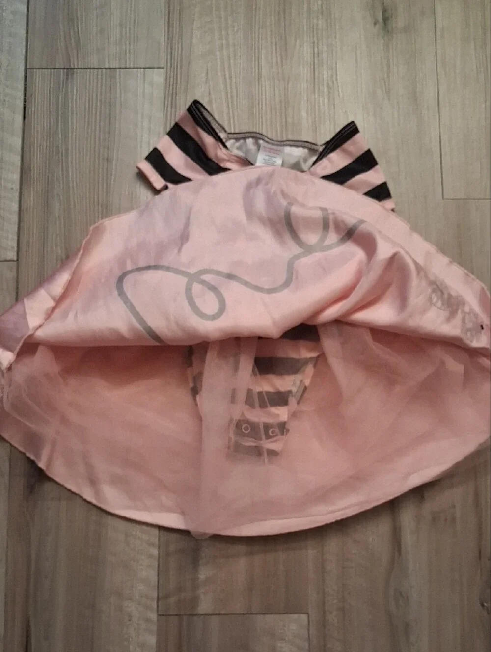Gymboree Pink and Black Striped Poodle Costume Dress 12-18 Months (L)